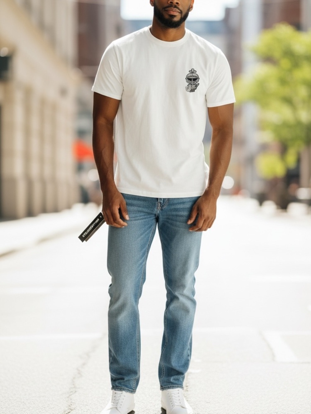 Karl Lagerfeld Mens White Tee
